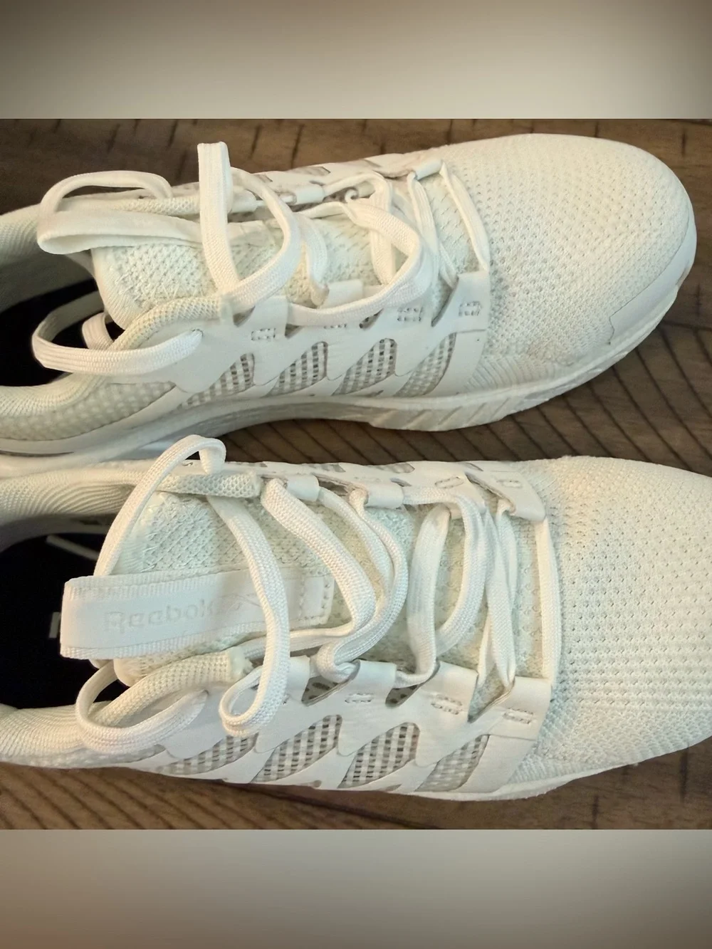 New Reebok Work Fusion Flexweave Composite Toe Shoes White Size 8.5